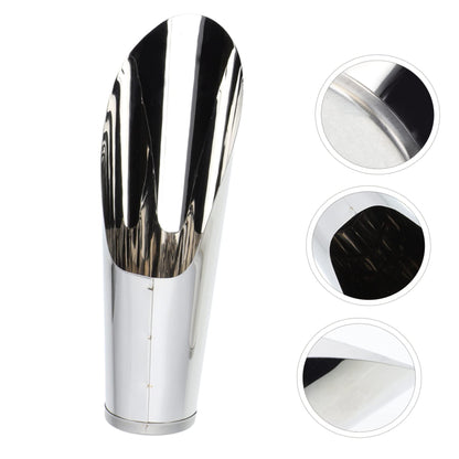 FUNOMOCYA Stainless Steel Gardening Scoop Small Soil Shovel Lightweight Handheld Planting Tool for Transplanting Potting Succulents Indoor Outdoor 6.69In
