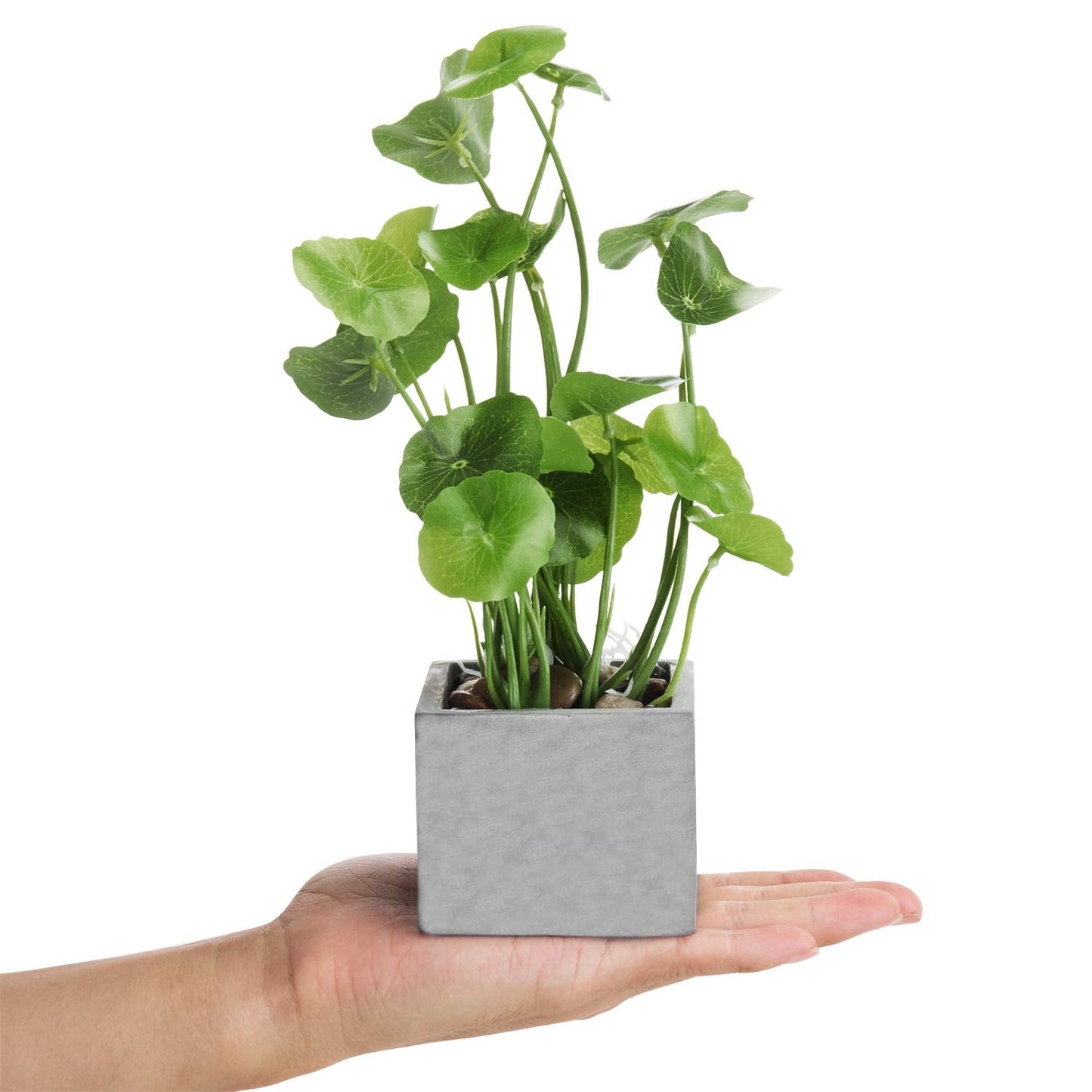 MyGift Artificial Plants Indoor, Set of 3 Small Fake Potted Plants, Faux House Plant for Home Decor