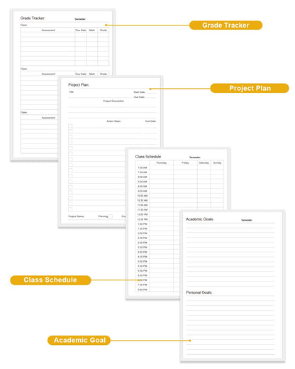 Academic Planner for 2026-2027 or Anytime – 5.8" x 8.5" Undated Weekly Student Planner For Homeschool, High School, College & Nursing Students, 200 Pages, Green Leaf