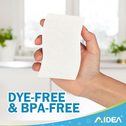 AIDEA Sponges Kitchen, 9Count, Non-Scratch Scrub Sponge, Natural Sponge for Non-Stick Cookware, Cellulose Sponges for Dishes, Cleaning Power for Kitchen, Bathroom, Household