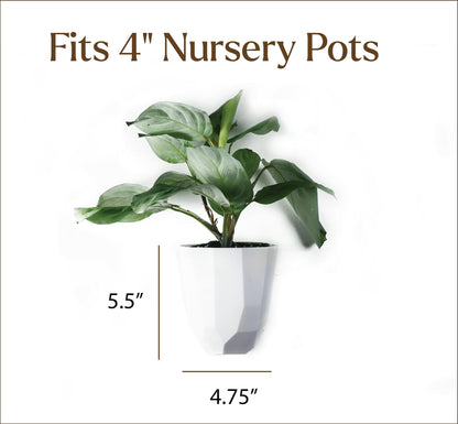 Make Good Virgo Wall Planters (Geometric, Set of 6) - Easy to Water and Install - Lightweight - Design Your Own Vertical Garden - Melamine Plastic