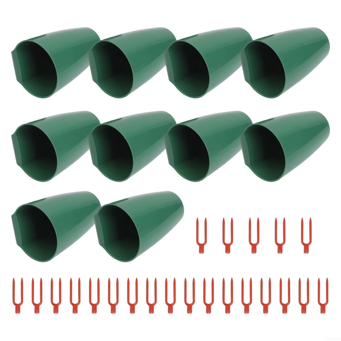Shophubio Strawberry Rooting Kit, Plant Propagation Cups with Forks for Efficient Transplanting and Space Saving Indoor Outdoor Garden Greenhouse Use(Small)