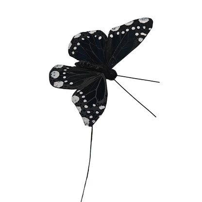 YCHTEWY- 12 pcs Black Butterflies Party Decorations Halloween Decoration Home Decoration…