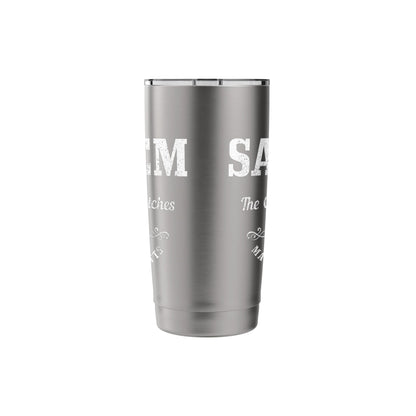 Salem Massachusetts Est. 1626 Witch Broom Halloween Vintage Stainless Steel Insulated Tumbler