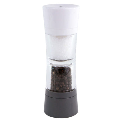 Cole & Mason Lincoln Duo Salt and Pepper Grinder Combo, Acrylic Combination Mill Includes Premium Salt and Peppercorns