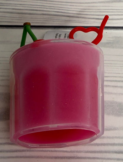Bath and Body Works Red Cherry Cola Soda With Heart Straw Pocketbac Hand Sanitzer Holder