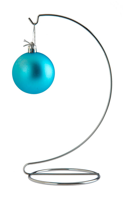 Creative Hobbies® 10 Inch Chrome Ornament Display Stands - Elegant Wire Hangers for Ornaments & Terrariums | Pack of 3