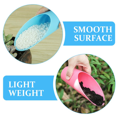 DIYEAH 5pcs Plastic Soil Dig Shovel Set for Gardening and Bonsai Planting Multi-Color Lightweight Soil Scoops for Potted Plants