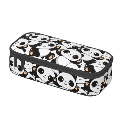 Geoocii Panda Large Capacity Pencil Case Organizer Pencil Pouch Stationery With Zipper School Supplies Pencil Bag For Girls Boys Teens Adult Office