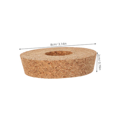 YARNOW 6pcs Decorative Glass Bottles Ventilated Cork Stopper for Hydroponic Plants Terrarium and Crafts Unique Center Hole Design