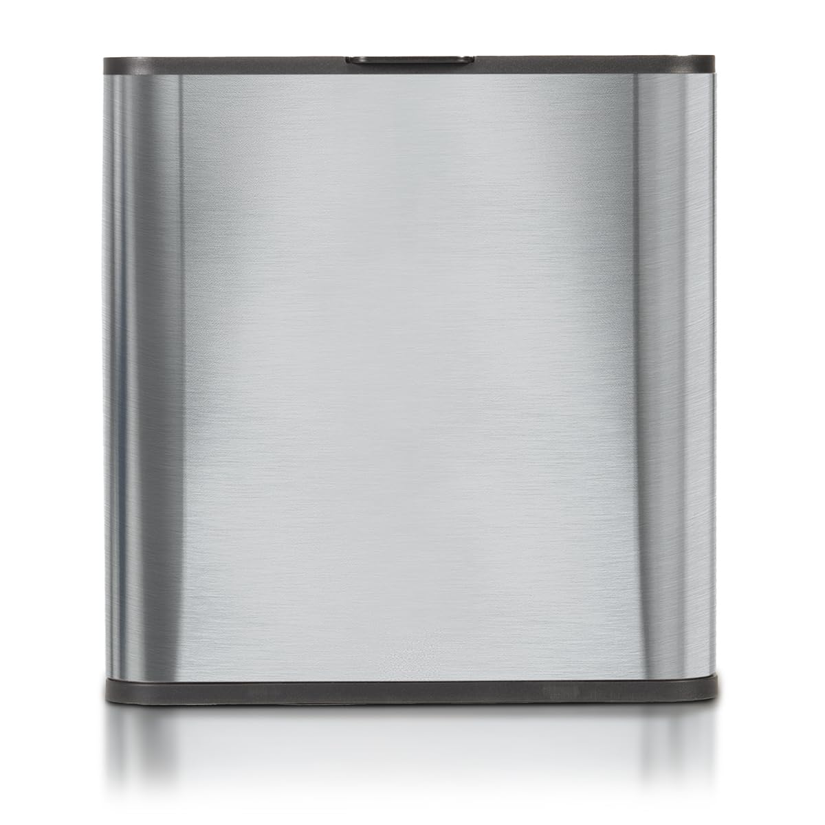 Glad Roomate Stainless Steel Under Counter Waste Bin with Clorox Odor Protection | Space Saving Dual Lid Small Trash Can for Kitchen Cabinet, Bathroom or Office, 1.5 Gallon (6L)