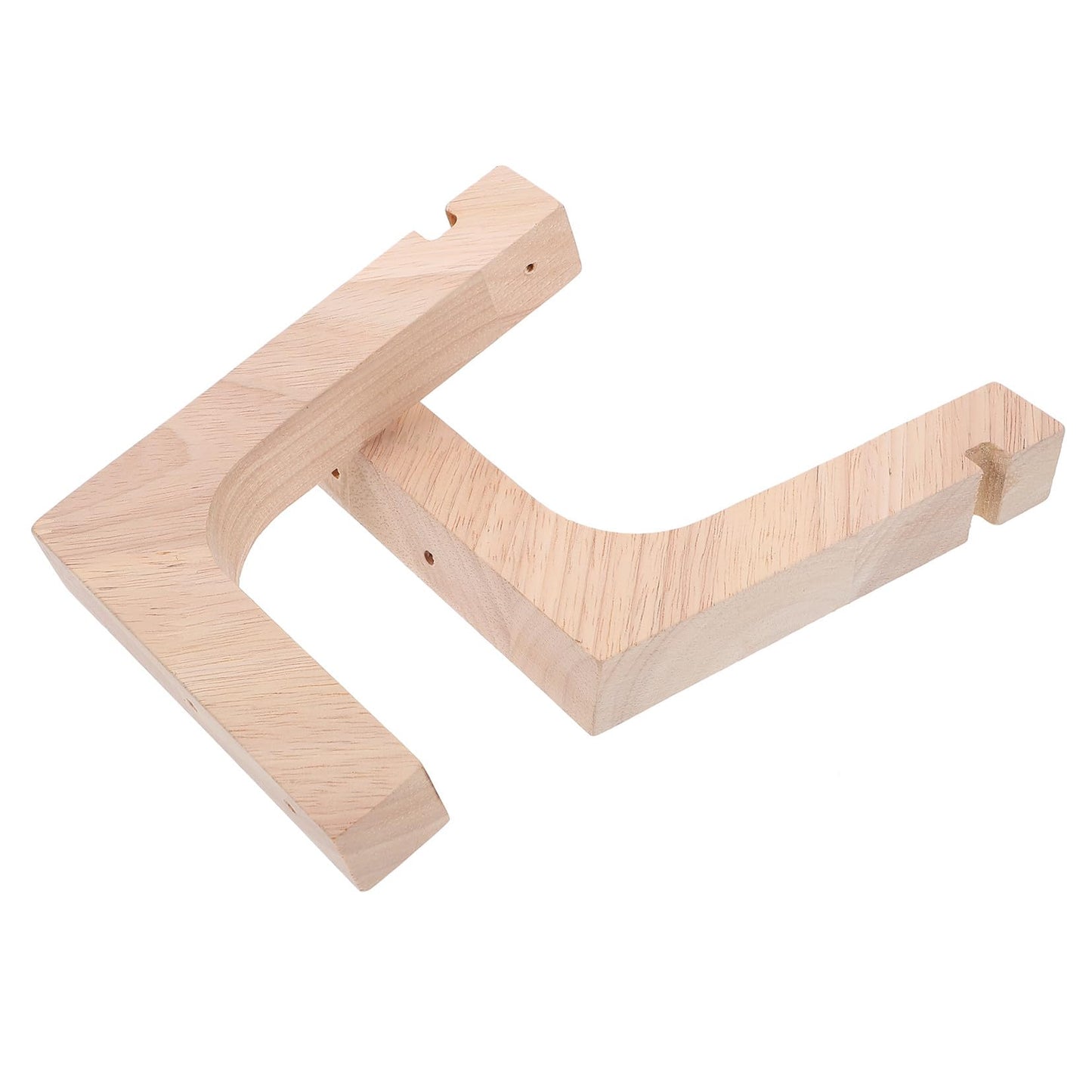 VICASKY Wood Hooks for Hanging Plants 2pcs Indoor Plant Hanger Brackets Wooden Wall Mount Heavy Duty for Garden Porch and Outdoor Use