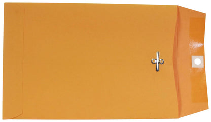 School Smart - 85038 Kraft Envelope with Clasp, 6 x 9 Inches, Pack of 100
