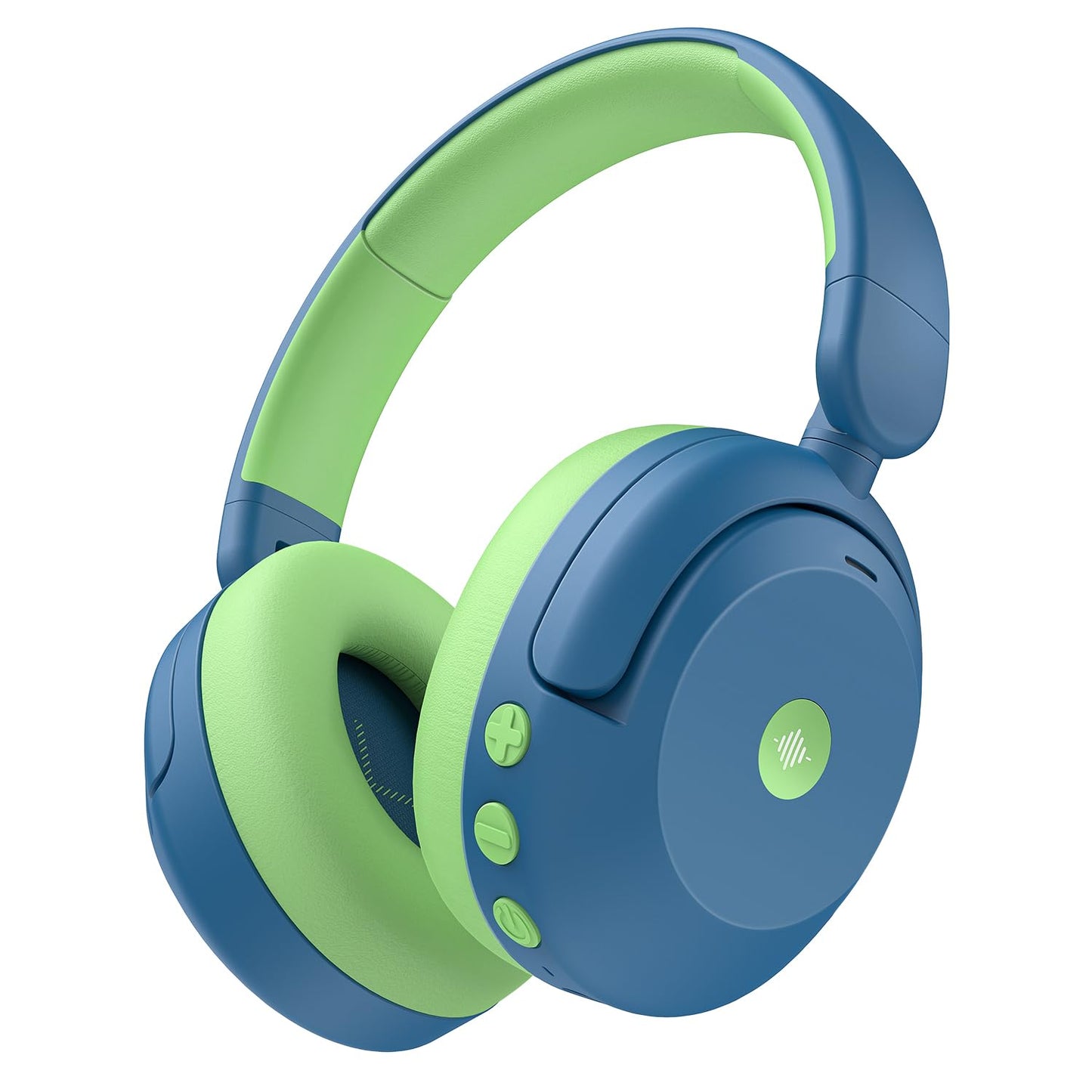 iClever BTH20 Active Noise Cancelling Headphones for Kids, 60H Play Time,Type C Fast Charging, Safe Volume 80dBA, Bluetooth5.4, Award-Winning Kids Headphones Wireless for iPad Tablet Airplane, Blue