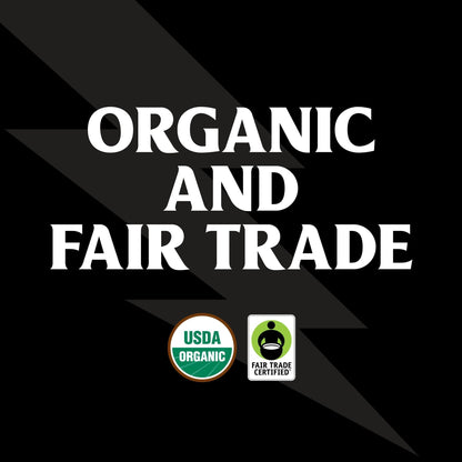 Death Wish Coffee, Organic and Fair Trade Dark Roast Ground Coffee, 16 oz