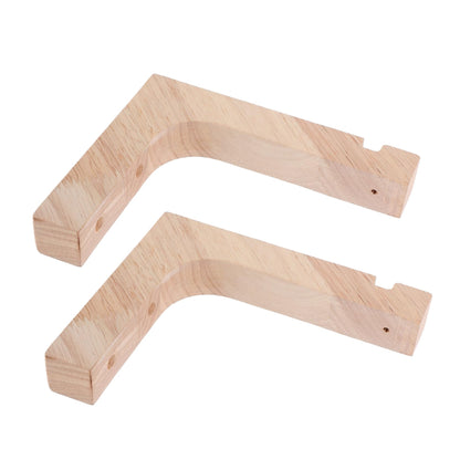 NIYANGLE 2pcs Heavy-Duty Wooden Plant Hanging Hooks Wall Mount Plant Hangers for Indoor Outdoor Pots Decorative Natural Wood Finish