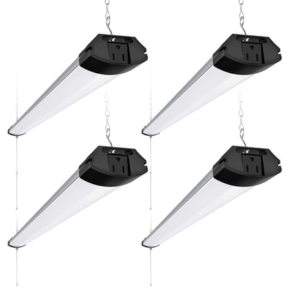Barrina LED Shop Lights 4FT 84W 10000LM 6500K Aluminum Linkable Fixture 4 Packs Model BASP-4FT-84FLM-65K