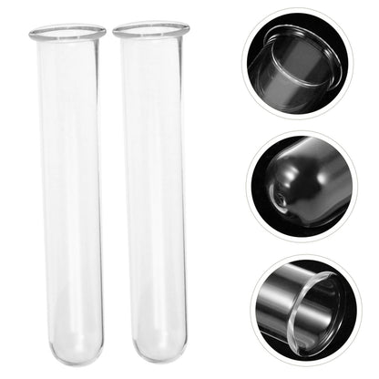 CIYODO 4pcs Glass Hydroponic Test Tube Vase for Flowers Geometric Terrarium Home Plant Decor Propagation Vases