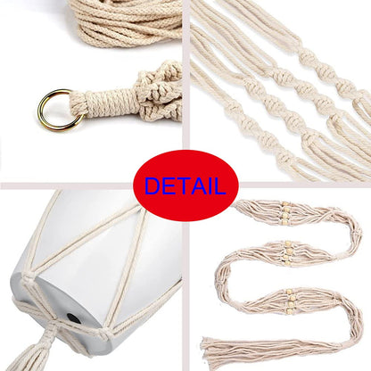 ELANE 2PCS 3-Tier 70" Macrame Plant Hangers Basket Plant Hanger Indoor Outdoor Hanging Plant Holder for Stand Flower Pots Decorations