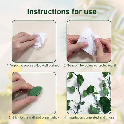 100PCS Plant Climbing Wall Fixture Clips, Plastic Plant Clips Climbing Plant Wall Clips for Vines, Plant Support Clips Plant Vine Wall Clips Plant Fixture Clips Vine Holder for Indoor Plants (B#Green)