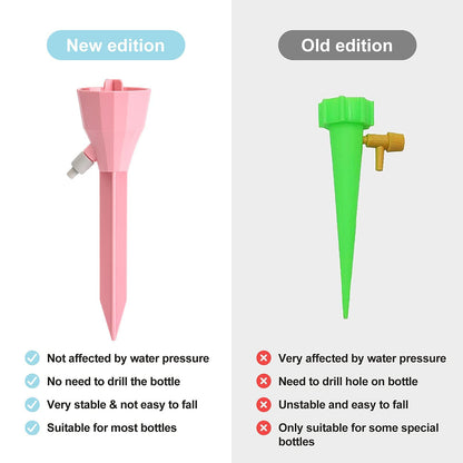 Wonglea New Upgraded Plant Self Watering Spikes,Adjustable Plant Watering Devices with Slow Release Control Switch Water Dripper,Watering Planter Insert,Automatic Plant Waterer for Vacations (6)