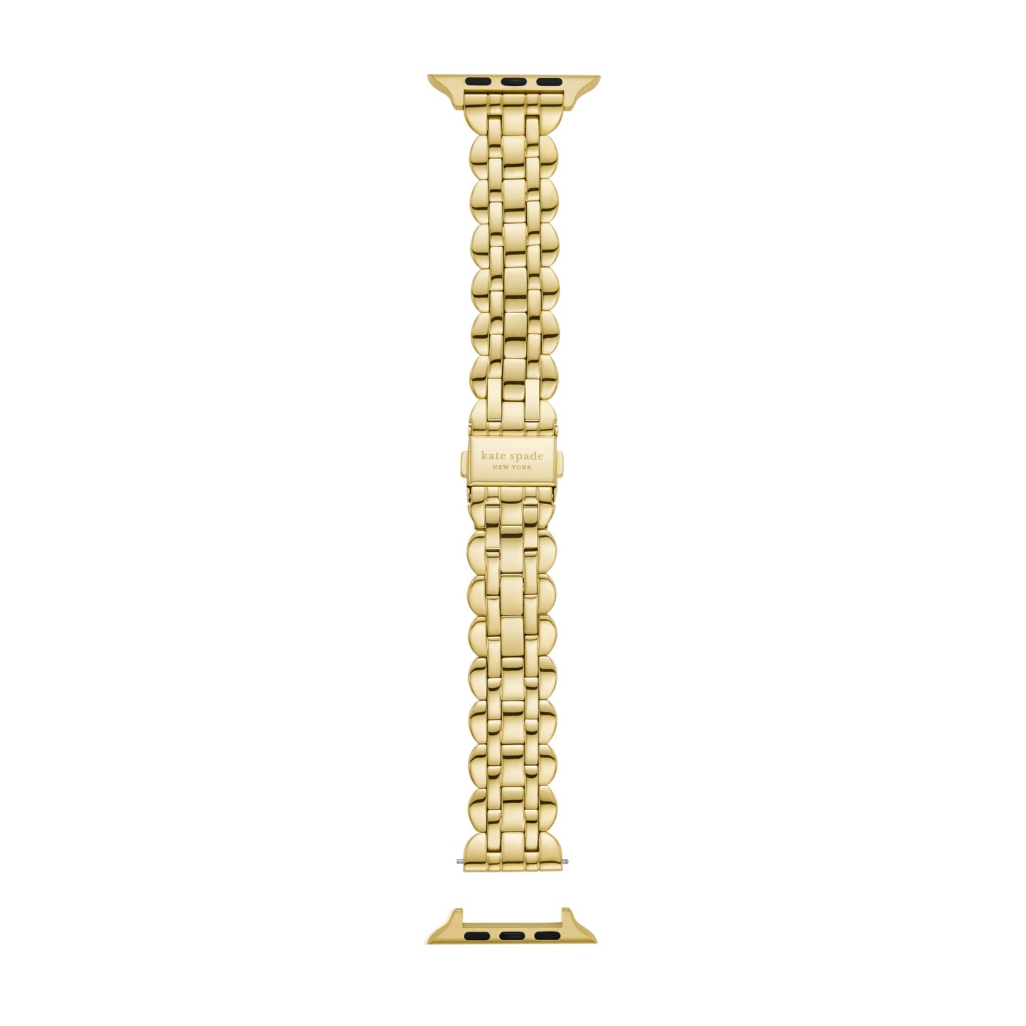 Kate Spade New York Women's Gold-tone Scallop Stainless Steel Bracelet Band for Apple Watch®, 38/40/41mm (Model: KSS0143)