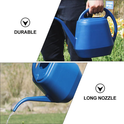 SEWACC Large Capacity Watering Can with Long Spout, Reliable Garden Sprayer for Succulents and Indoor Plants, Sturdy Plastic Watering Pot for Outdoor Flowers