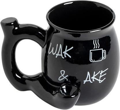 Treayes Ceramic coffee mugs, novelty coffee mugs - are the perfect choice for Christmas, Halloween, Father's Day, and birthday parties, and also make excellent gifts for coffee lovers.(Blak)
