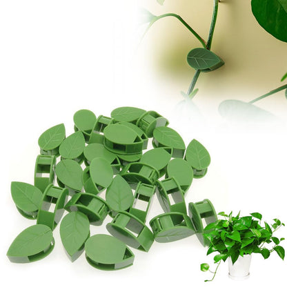 100PCS Plant Climbing Wall Fixture Clips, Plastic Plant Clips Climbing Plant Wall Clips for Vines, Plant Support Clips Plant Vine Wall Clips Plant Fixture Clips Vine Holder for Indoor Plants (B#Green)