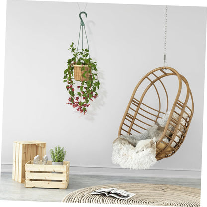 Toyvian 5pcs Plant Pot Hangers with Hooks Versatile Hanging Basket Chains for Plants and Bird Feeders Easy Installation Stylish Design