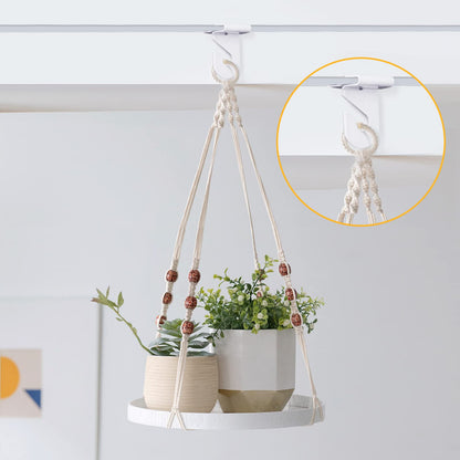 Wakhow 20 Pairs Drop Ceiling Hooks for Hanging, Suspended Track Ceiling Tile Clips, Ceiling Grid Hangers for Decorations from Classroom, Office, Home, Wedding, Hold Up to 20 lbs, 1" W X 1½" H