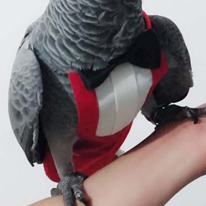Bird Flight Suits Diapers, Parrot Flight Suits Diapers for Monk Parakeets, Cockatiels Flight Suits, Parrot Clothes, Bird Training Nappy Suit Liners Clothes (Small,Red)