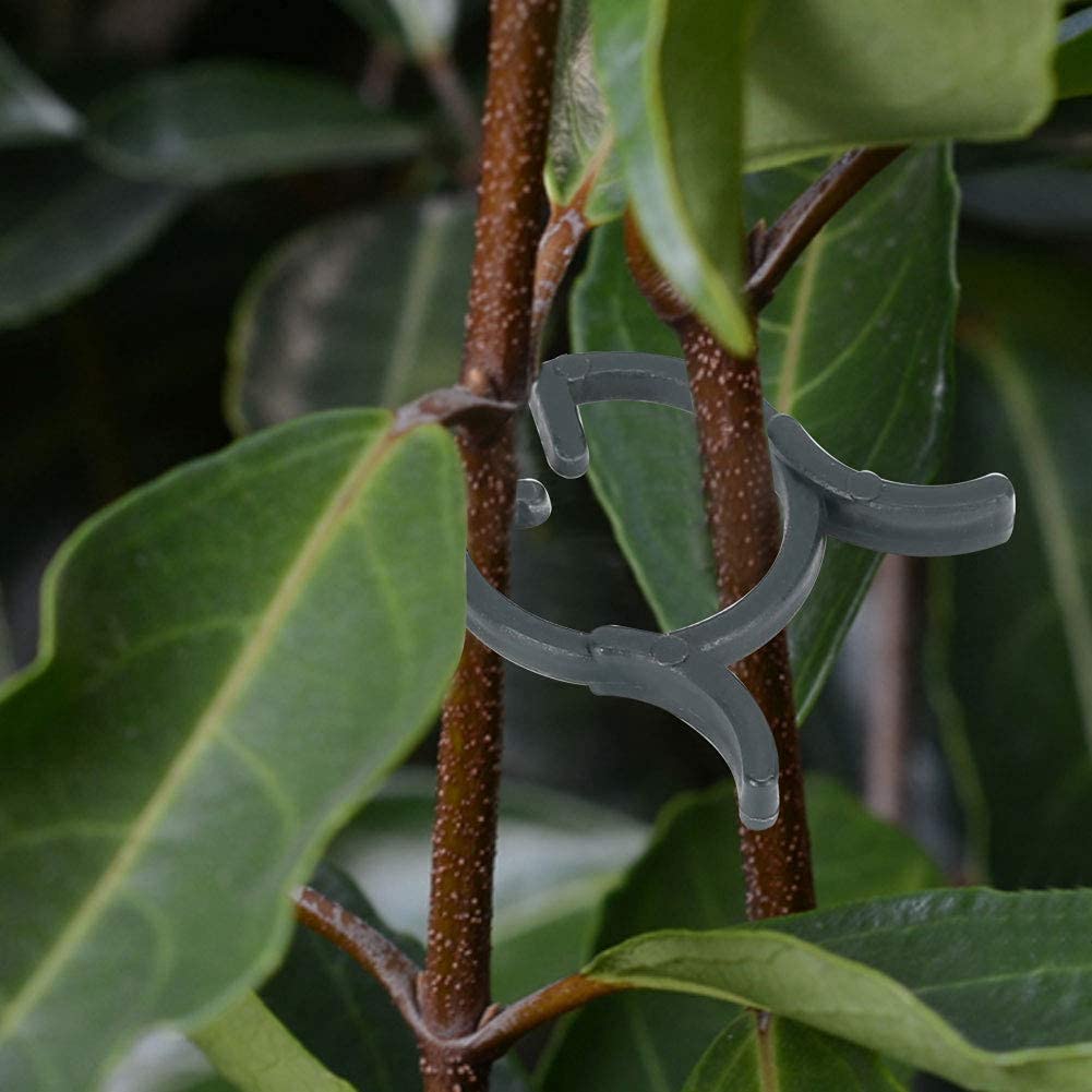 200Pcs Plant Clip Flower Stems Garden Clip Flower Stems Vine Support Clips Fixing Tool Garden Accessories(25mm)