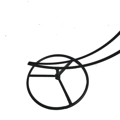 WOCTDTHW Ornament Display Stand Holder Iron Hanger for Chrismas Hanging Glass Globes (Moon Shape 2 Pcs)