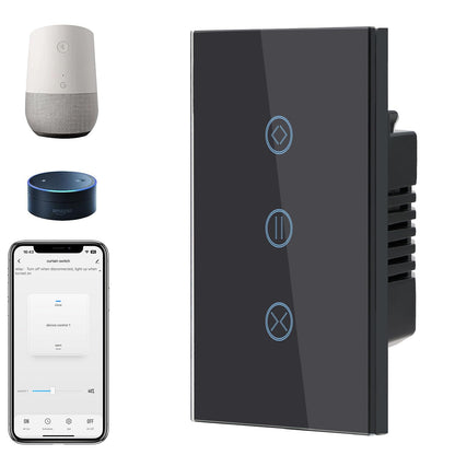 BSEED Smart Light Switch,1 Gang WiFi Touch Switch with Smart Life APP Control and Timing Function,Black Single Pole Switches Work with Amazon Alexa,Google Assistant -(3 Way) Multi-Control Association
