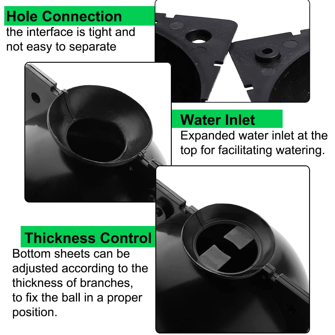 MIIIM 20 PCS Air Layering Propagation Kit with Zip Ties, Reusable Grafting Ball, Clear Air Layering Pods, Rooting Ball for Fast Propagation (Small)
