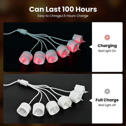 JOSU Rechargeable Flameless Tea Lights Candles with Remote Timer, Battery Operated LED Tealight Candles with 2 x 6-Port USB-C Cable for Votive Wedding Table Centerpiece Home Aniversary Decor, 12-Pack