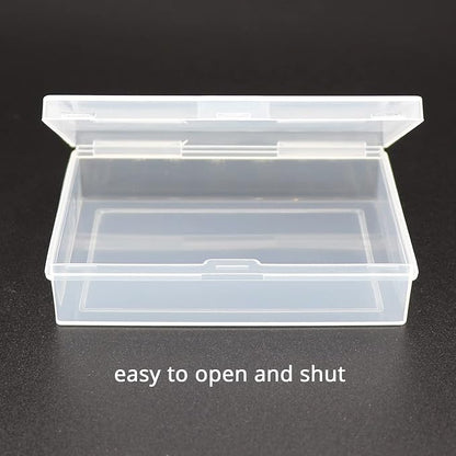 SOSOHOME 12 Pack Playing Card Deck Boxes, Empty Plastic Storage Box Fits Baseball Trading Cards, Gaming Cards, Snaps Closed
