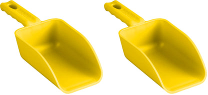 Vikan Remco 63006 Color-Coded Plastic Hand Scoop - BPA-Free Food-Safe Kitchen Utensils, Restaurant and Food Service Supplies, 16 oz, Yellow (Pack of 2)