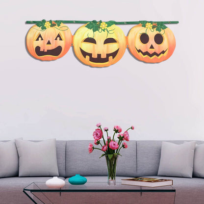 Outdoor Yard Signs & Indoor Banners - Halloween Pumpkin Decor, Garden Flag, Wall & Porch Decorations