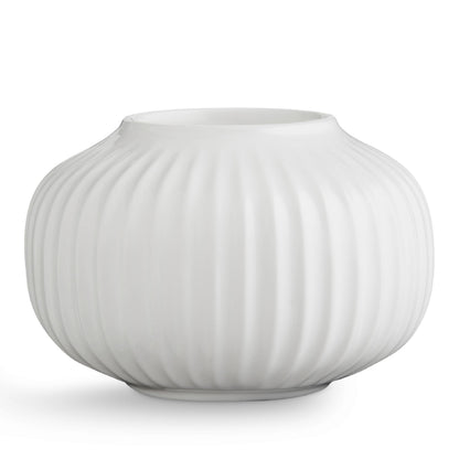 Kahler Hammershoi Tealight Holder | White Porcelain | 3.9 Inch