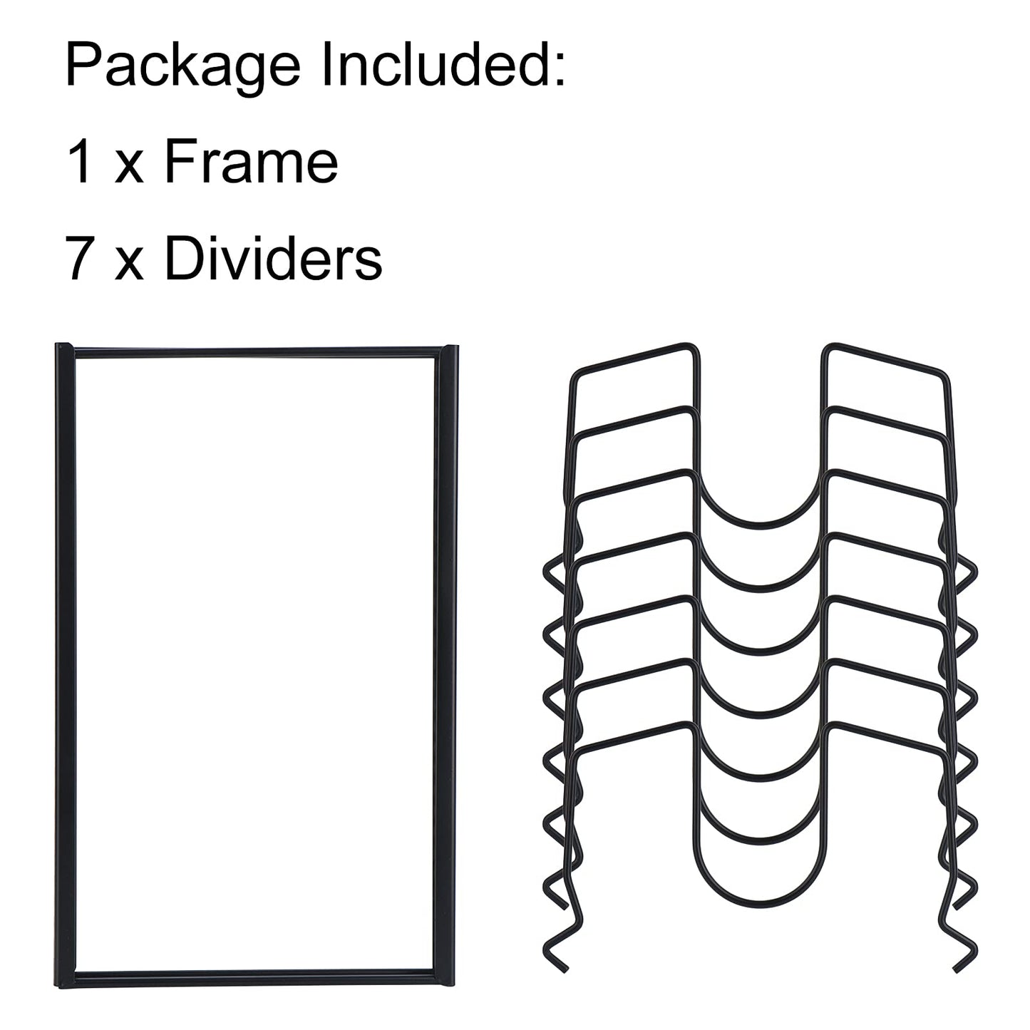 Toplife Pots and Pans Organizer Rack for Cabinet and Countertop, 10+ Pot Lids, Bakeware and Cookware Organizer Rack Holder with 10 Adjustable Compartments - Brown