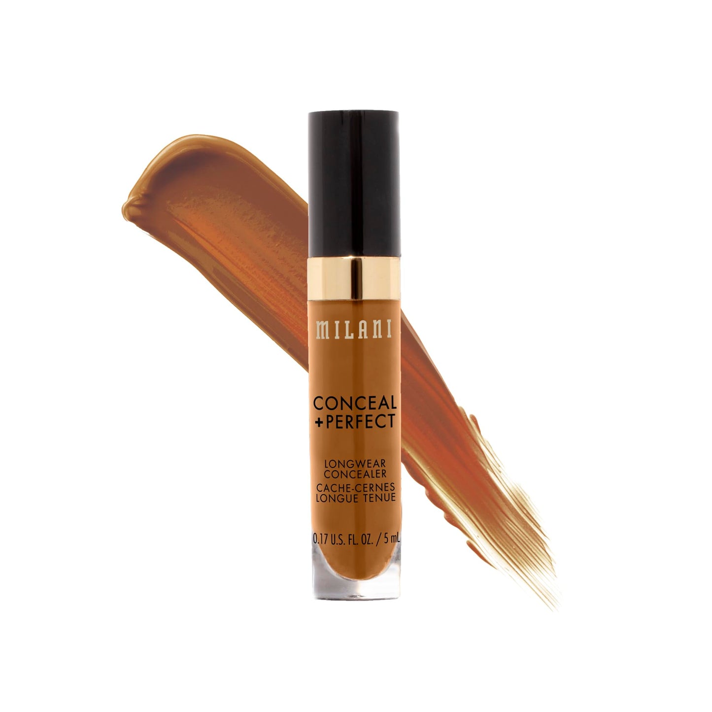 Milani Conceal + Perfect Longwear Concealer Full Coverage Infused with Hyaluronic Acid & Vitamin E, Cover Dark Circles, Blemishes & Skin Imperfections for Long-Lasting Wear - Light Nude