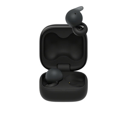 Sony LinkBuds Open Truly Wireless Earbud Headphones with an Open-Ring Design for Ambient Sounds and Newly Developed Air Fitting Supporters, Black
