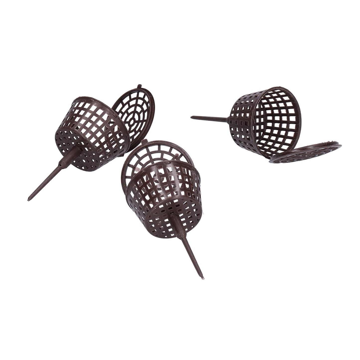20PCS Plastic Fertilizer Mesh Baskets, Net Cups for Plants with Lids – Planting Containers for Bonsai, Hydroponics, and Fertilization Use