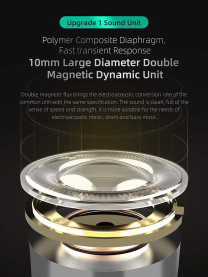 KZ ZST X in-Ear Monitors, Upgraded Dynamic Hybrid Dual Driver ZSTX Earphones, HiFi Stereo IEM Wired Earbuds/Headphones with Detachable Cable for Musician Audiophile (with Mic, Purple)