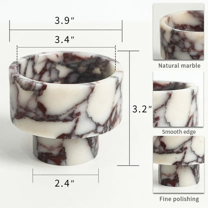 Modern Marble Tealight Holders, Luxurious Votive Candle Holders for Home Decor, Natural Stone Pillar Candle Holder for Table Centerpieces, Elegant Wedding Dinner Party Table Decor