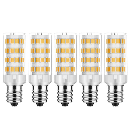 Lmwxov Salt Lamp Bulbs E12 T20 C7 5W 110V 2700K Warm White Light 500lm for Himalayan Salt Lamps & C7 Replacement Bulbs, Dimmable,Night Lights - 5Pack (5)