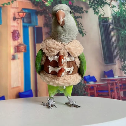 Bird Diaper Flight Suit Parrot Costume pet Animal Costume, Applicable to Birds and Parrots Warm Supplies. (2XL)
