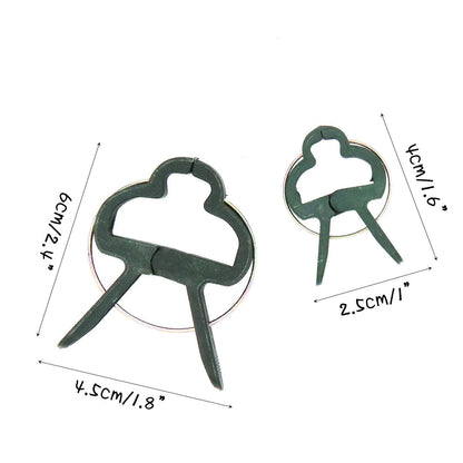 Unigift 120Pcs Re-Useable Large and Small Plant Support Clips Garden Plant Support Spring Clips Plastic Tree Shrub Tie Cane